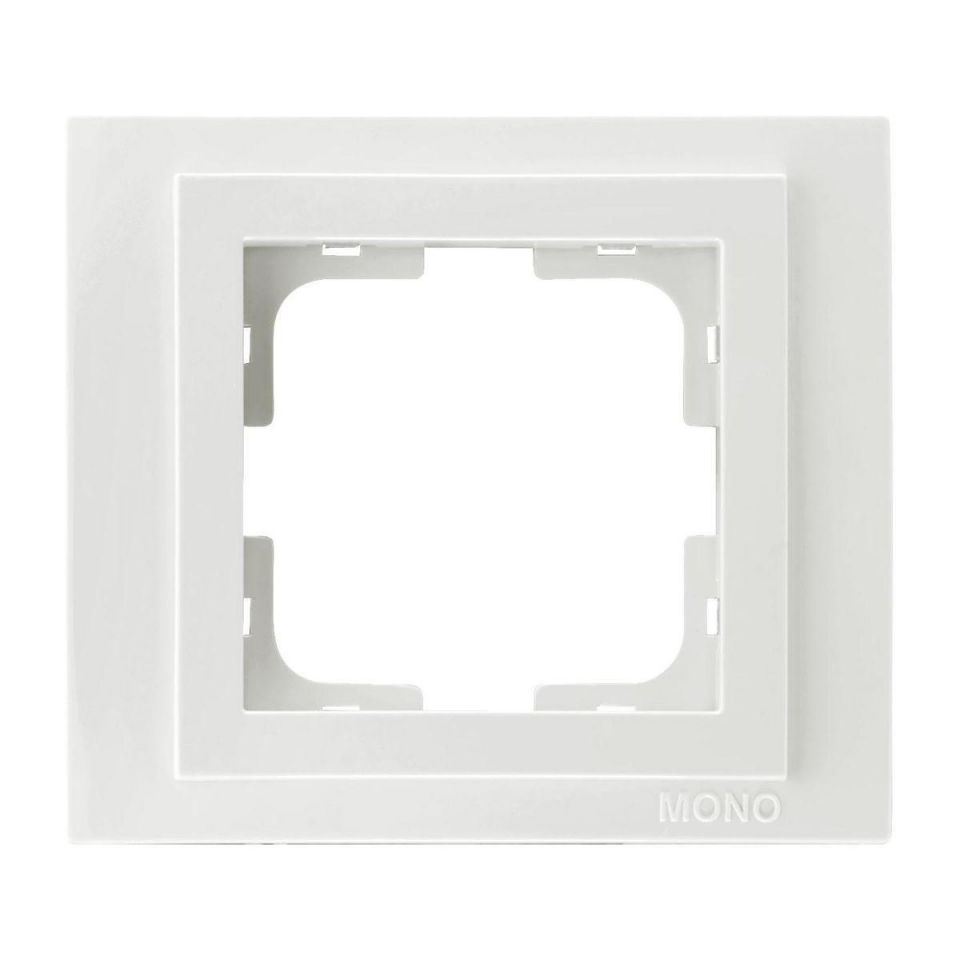 Рамка 1-постовая Mono Electric Despina белый 102-190000-160