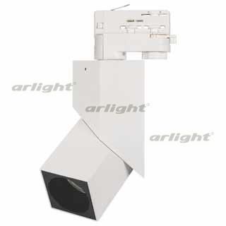  Arlight Светильник LGD-TWIST-TRACK-4TR-S60x60-12W Warm3000 (WH-BK, 30 deg)