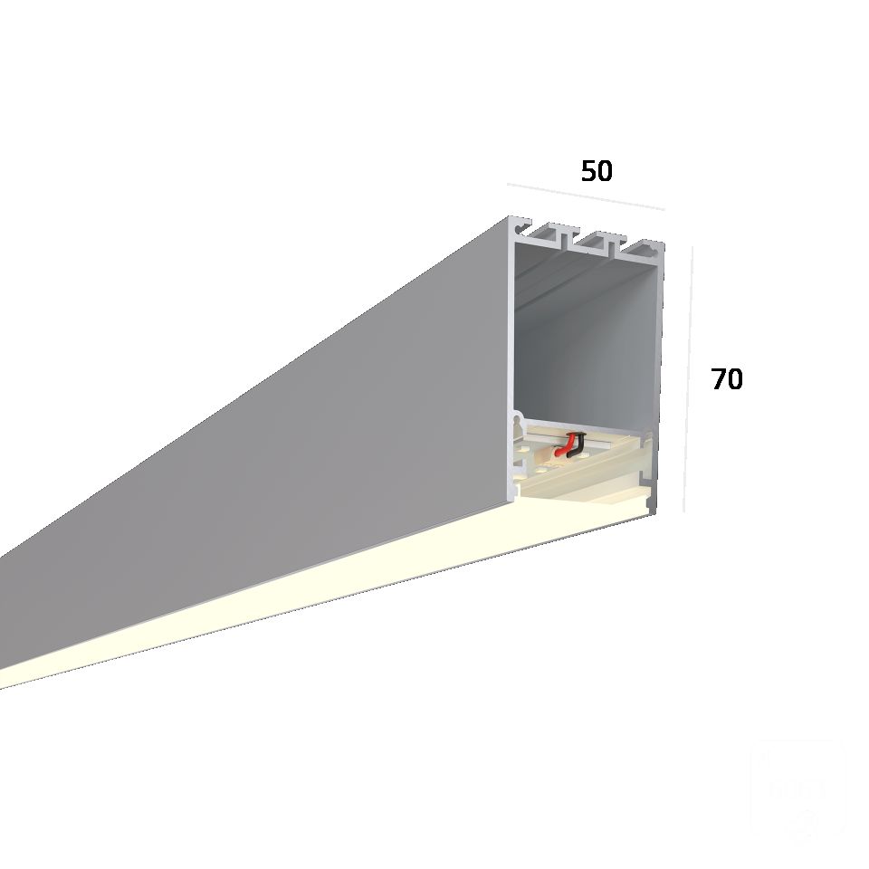  6063 Линейный светильник LINE 5070 (Anod/2500mm/LT70 — 4K/52W)