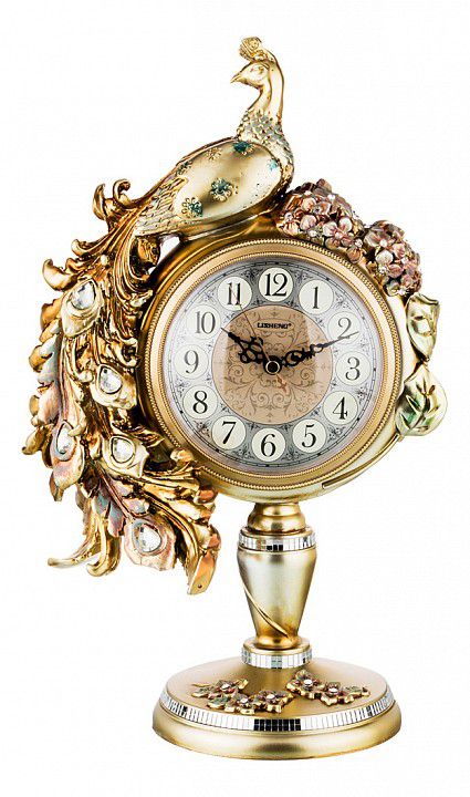  Lefard Настольные часы (25x14x39 см) Павлин 204-222