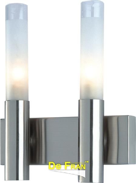 Бра De Fran WLK-022-2-SN сатин-никель, матовое стекло G9 2 x 40 вт
