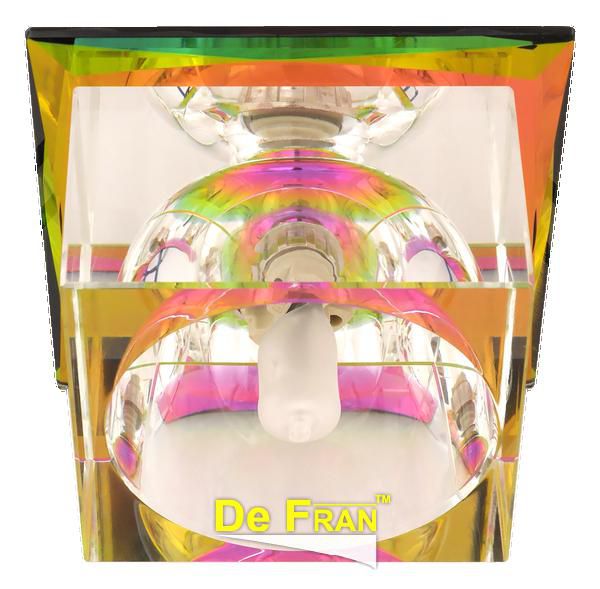 Точечный светильник De Fran FT 9256 r "Куб" серебро + "радуга" G9 1 x 40 вт