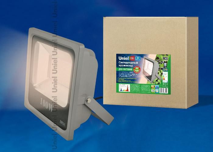 Прожектор Uniel ULF-P40-100W/SPFR IP65 110-265В GREY картон