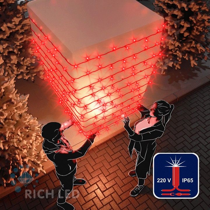  Rich LED Гирлянда Нить RL_RL-S10CF-220V-R RL-S10CF-220V-RR/R