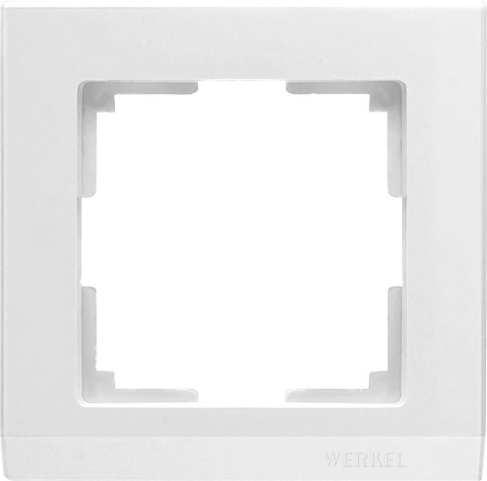  Werkel Рамка Stark на 1 пост (белый) WL04-Frame-01-white