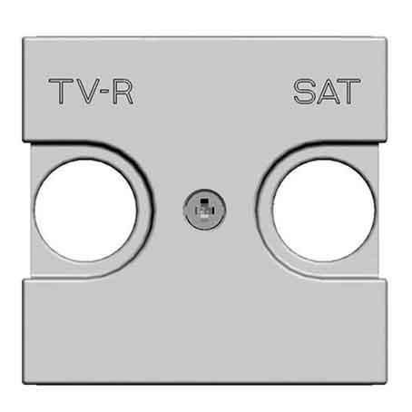 Лицевая панель ABB Zenit розетки TV-R-SAT серебро N2250.1 PL