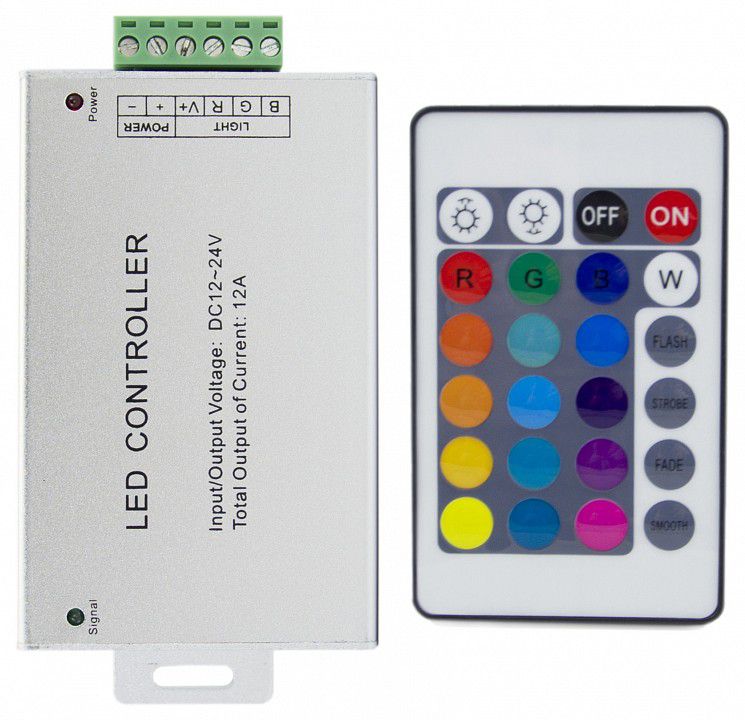 Контроллер-регулятор цвета RGB с пультом ДУ Apeyron Electrics C4-02