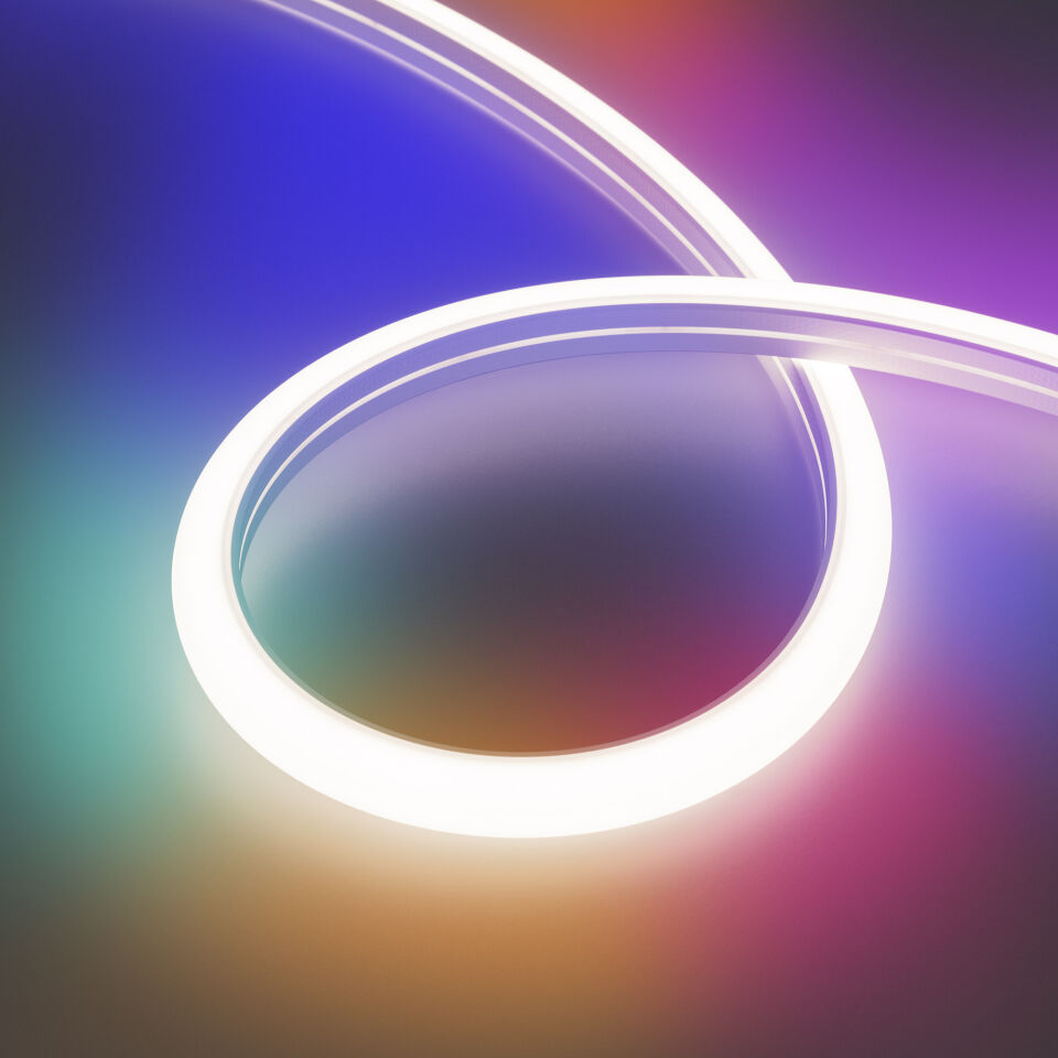 Лента герметичная DMX MOONLIGHT-TOP-B84-16x15mm 24V RGB-PX7 360deg (18 W/m, IP67, 5m, wire x2) ( Arlight , Вывод боковой, 3 года)