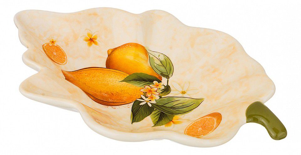  АРТИ-М Блюдо декоративное (26.5х18х4.5 см) Лимоны 358-1423
