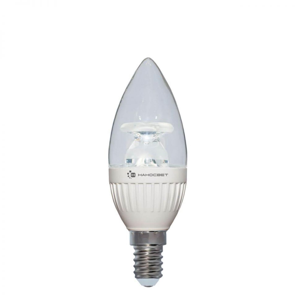  Наносвет Лампа светодиодная диммируемая E14 6,5W 2700K прозрачная LC-CDCL-D-6.5/E14/827 L230