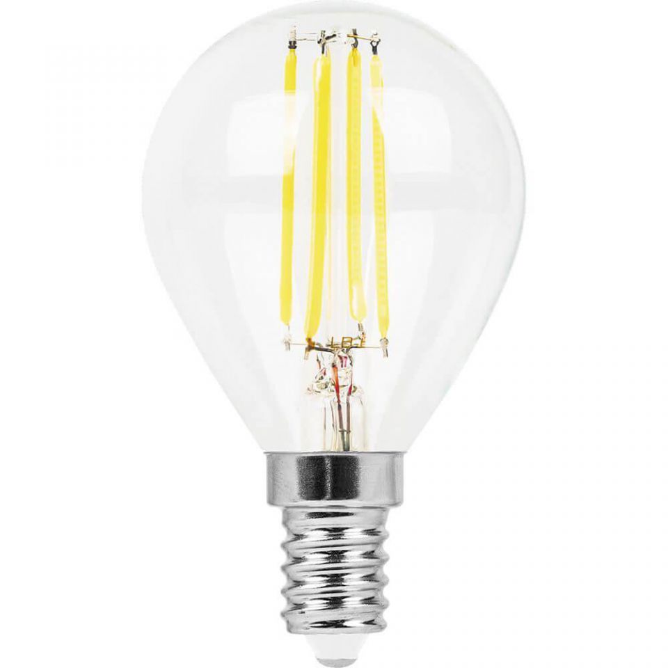 Лампа светодиодная Feron E14 9W 2700K Шар Матовая LB-509 38001
