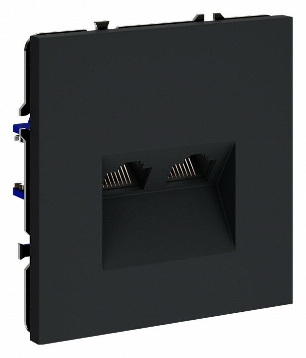 Розетка двойная Ethernet RJ-45 без рамки Voltum S70 VLS060207