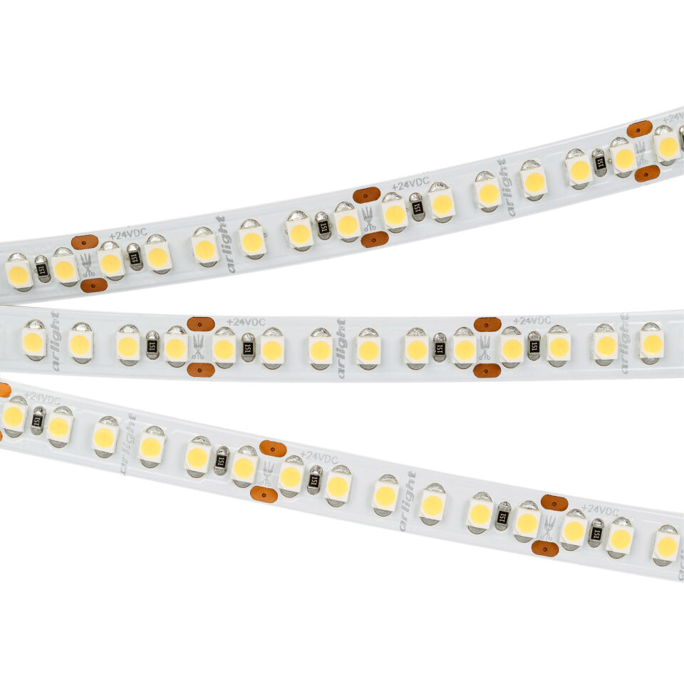 Лента UL-A176-8mm 24V Warm3000 (15 W/m, IP20, 5m) ( Arlight , 7 лет)
