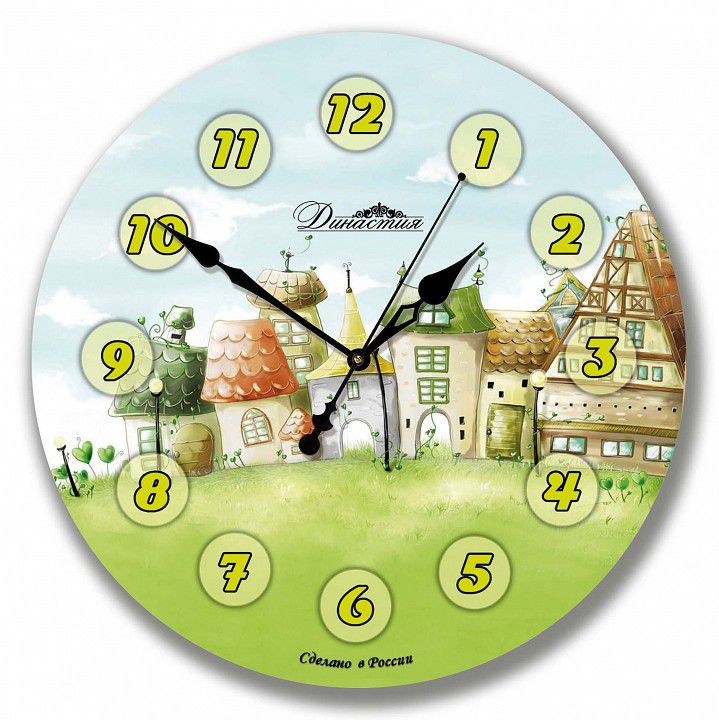  Династия Настенные часы (33x33x4 см) Городок 01-041
