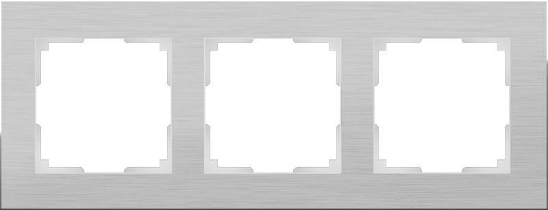  Werkel Рамка Aluminium на 3 поста (алюминий) WL11-Frame-03