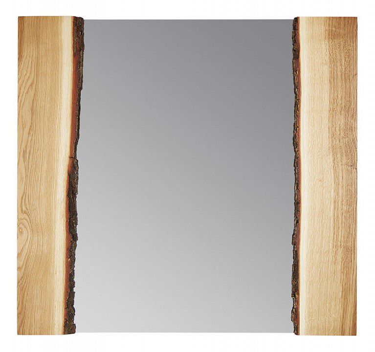  Runden Зеркало настенное (75x80 см) Дуб с корой V20065