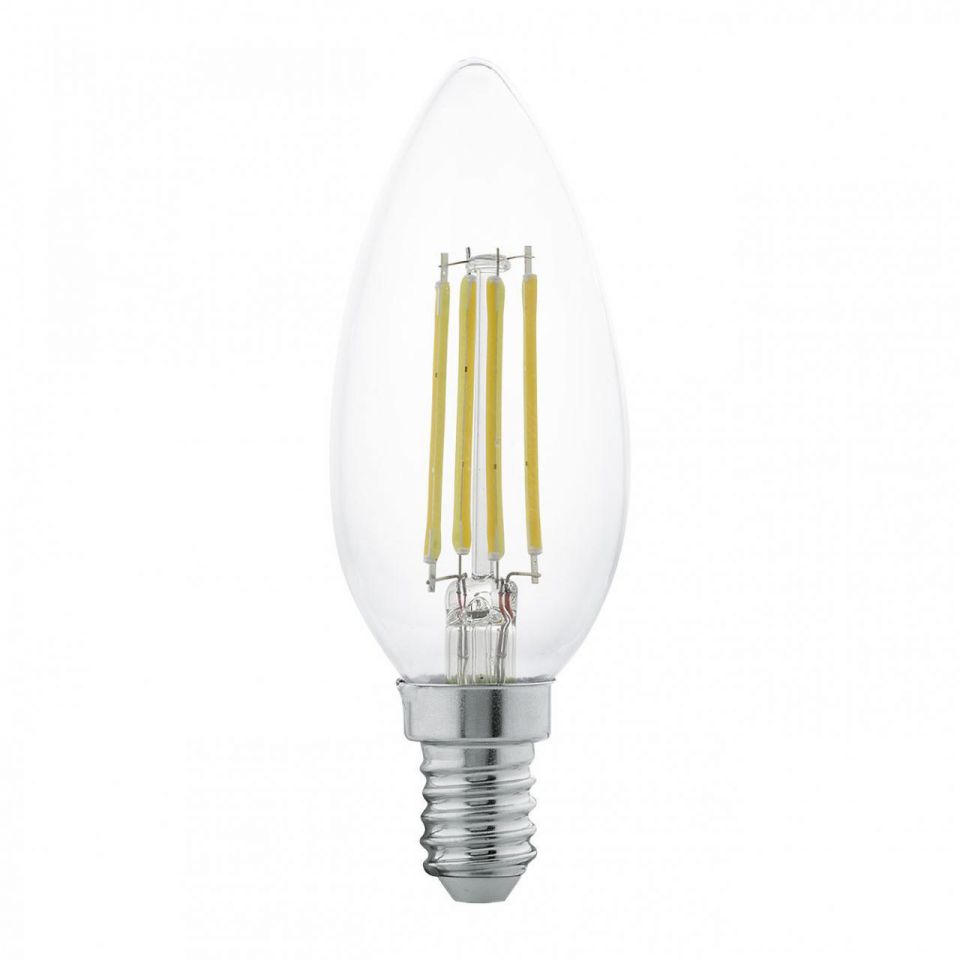  Eglo Лампа светодиодная филаментная E14 4W 2700К прозрачная 11496