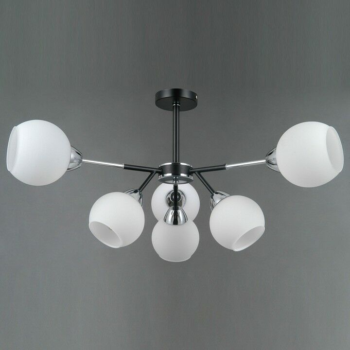 Люстра на штанге Illumico LIBRA IL0715-6CSQ-24 BK CR LIBRA