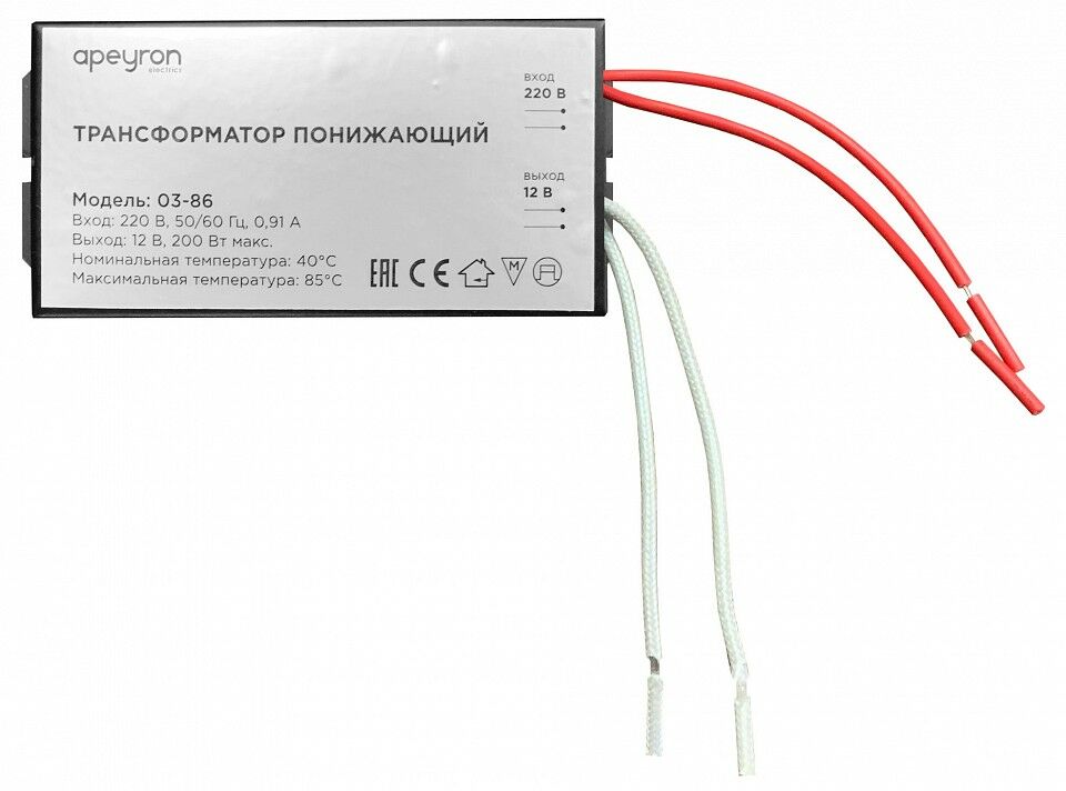 Трансформатор с проводом Apeyron Electrics 03-86