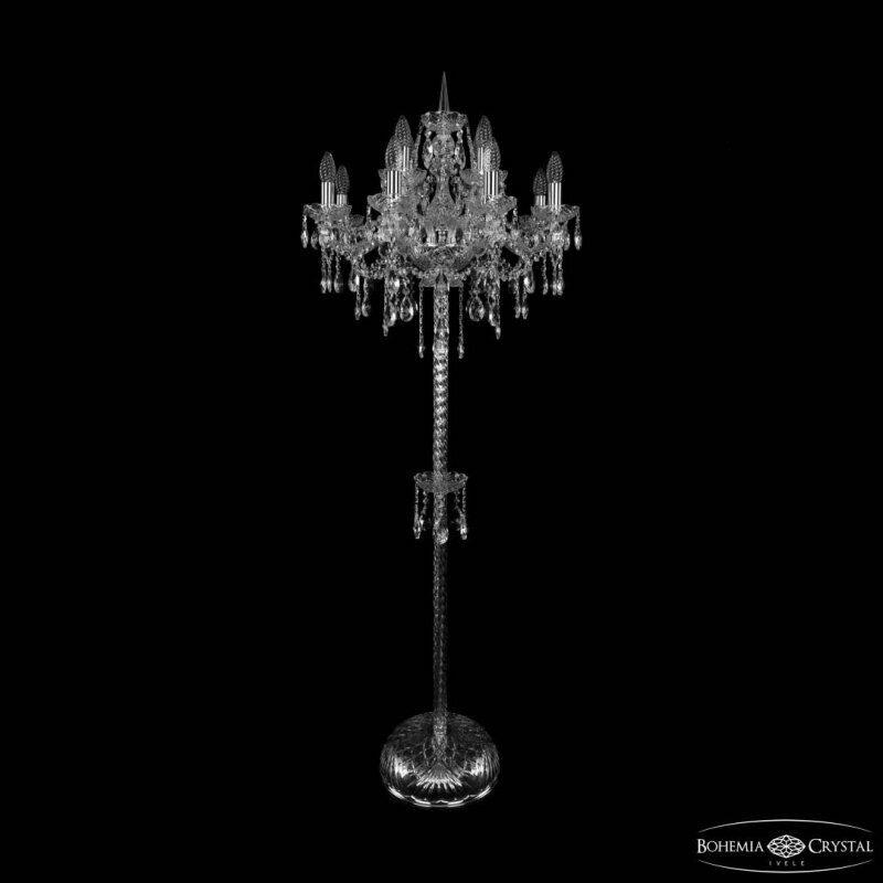 Торшер Bohemia Ivele Crystal 1415 1415T2/8+4/200-165 Ni