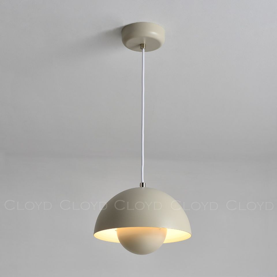 Подвесной светильник Cloyd ERMA-B P1 / Ø37 см - серый (арт.11399)