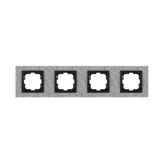 Рамка 4-постовая Mono Electric Style Granit белый гранит 107-600000-163