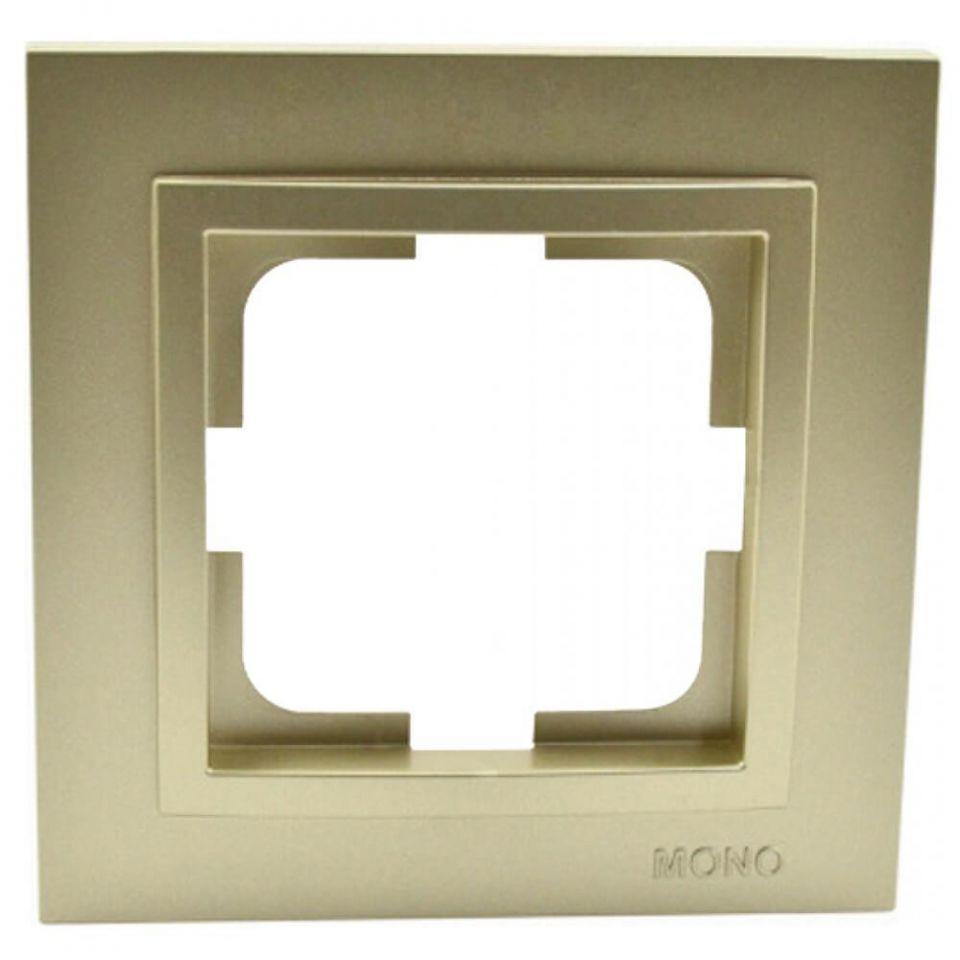 Рамка 1-постовая Mono Electric Despina титан 102-220000-160