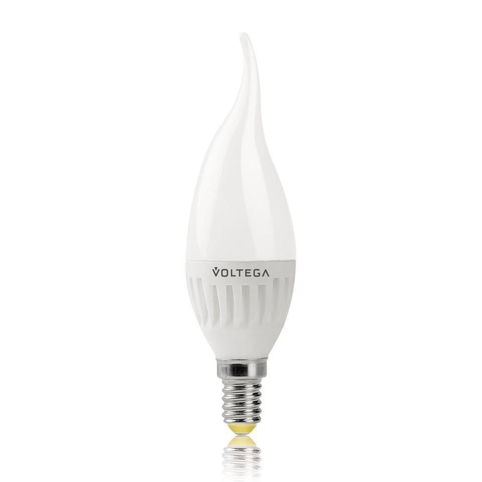  Voltega Лампа светодиодная E14 6.5W 4000К свеча на ветру матовая VG1-CW2E14cold6W 4691