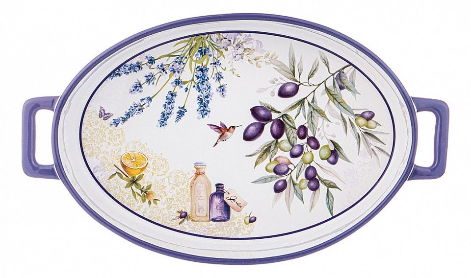 Lefard Блюдо декоративное (36.5x21x6 см) Прованс оливки 104-854
