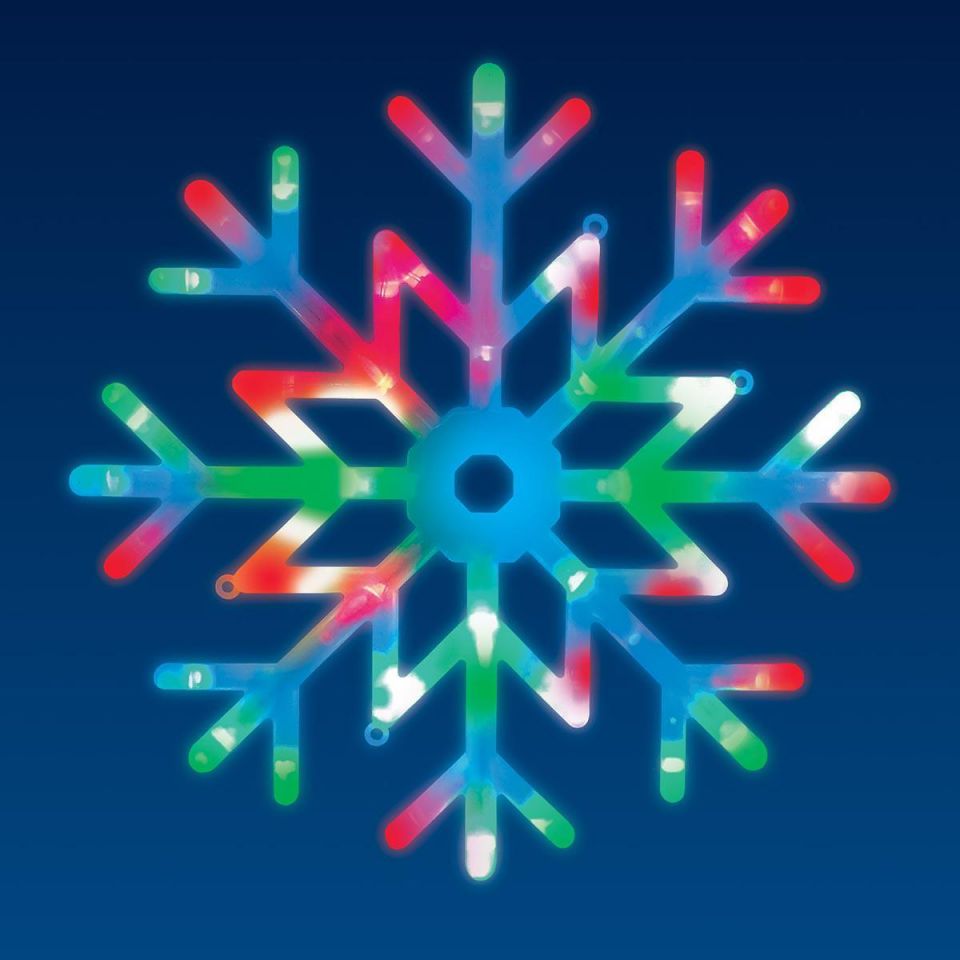 Подвесной светодиодный светильник «Снежинка» (UL-00007250) Uniel ULD-H4040-048/DTA RGB IP20 Snowflake