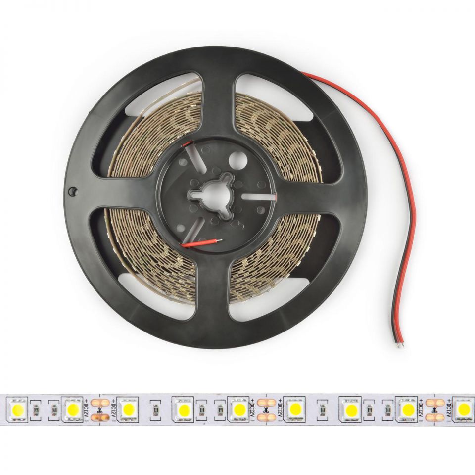 Светодиодная лента Uniel (UL-00004375) 14,4W/m 60LED/m 5050SMD RGB 5M ULS-M25-5050-60LED/m-10mm-IP20-DC12V-14,4W/m-5M-RGB PROFI