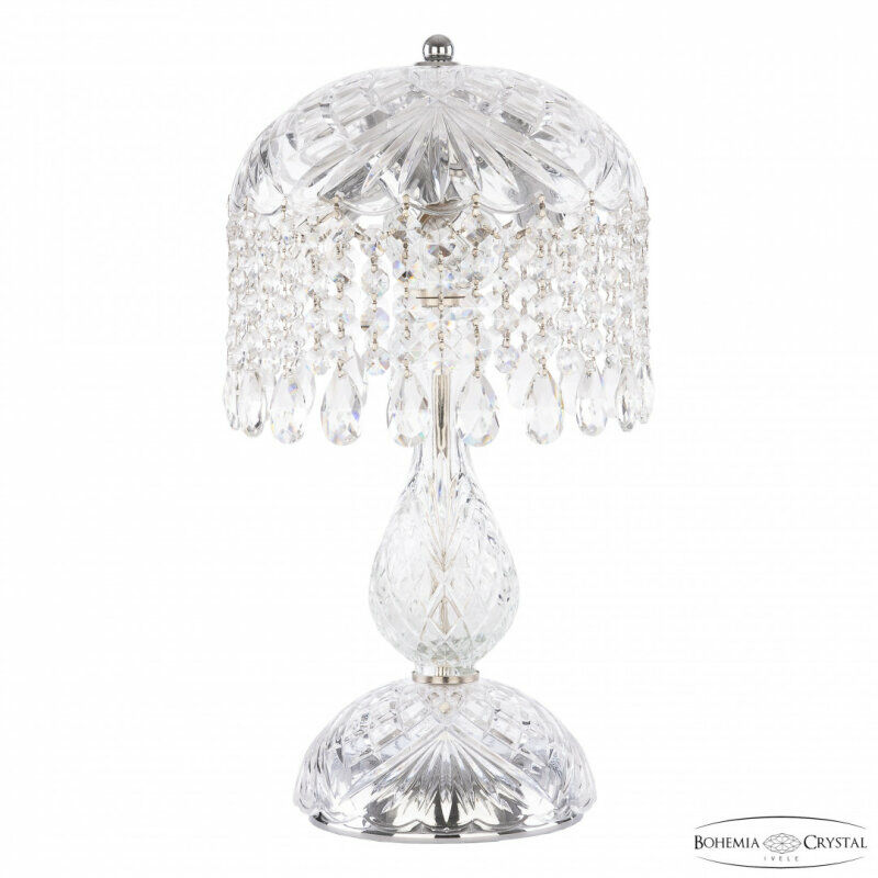 Настольная лампа декоративная Bohemia Ivele Crystal 1478 14781L1/22 Ni