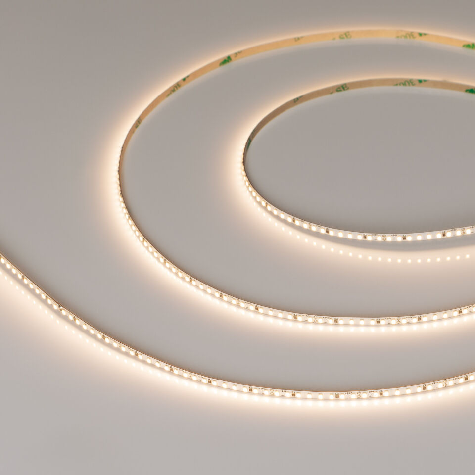 Лента MICROLED-M240-4mm 24V Warm3000 (8 W/m, IP20, 2216, 5m) ( Arlight , 130 лм/Вт)