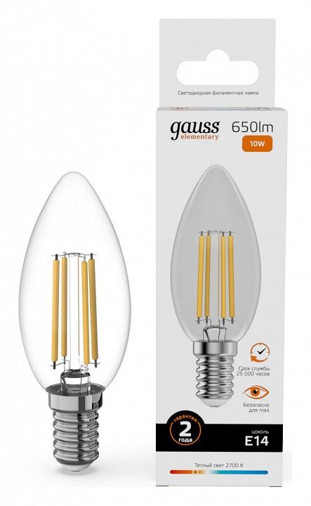 Лампа светодиодная Gauss Filament Elementary 32110