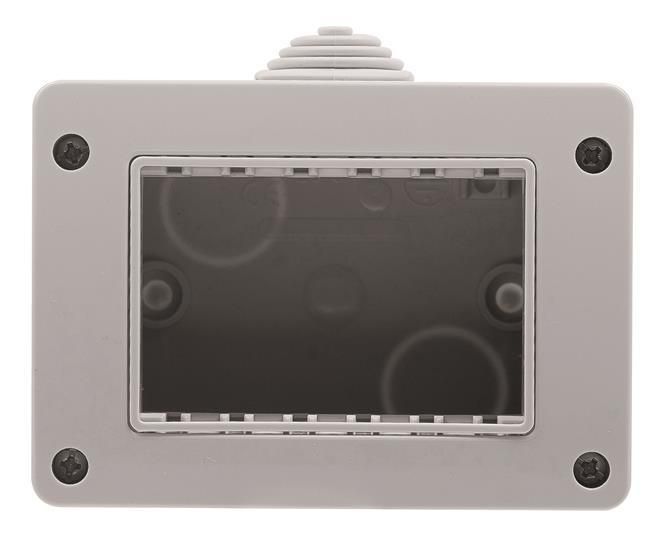 Коробка для накладного монтажа 3-модульная ABB Zenit IP40 N3391.1