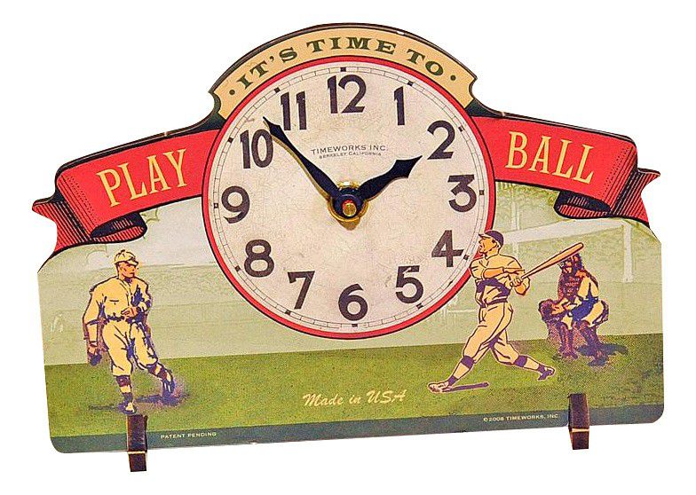  Timeworks Настольные часы (12x19 см) Baseball POTBPB
