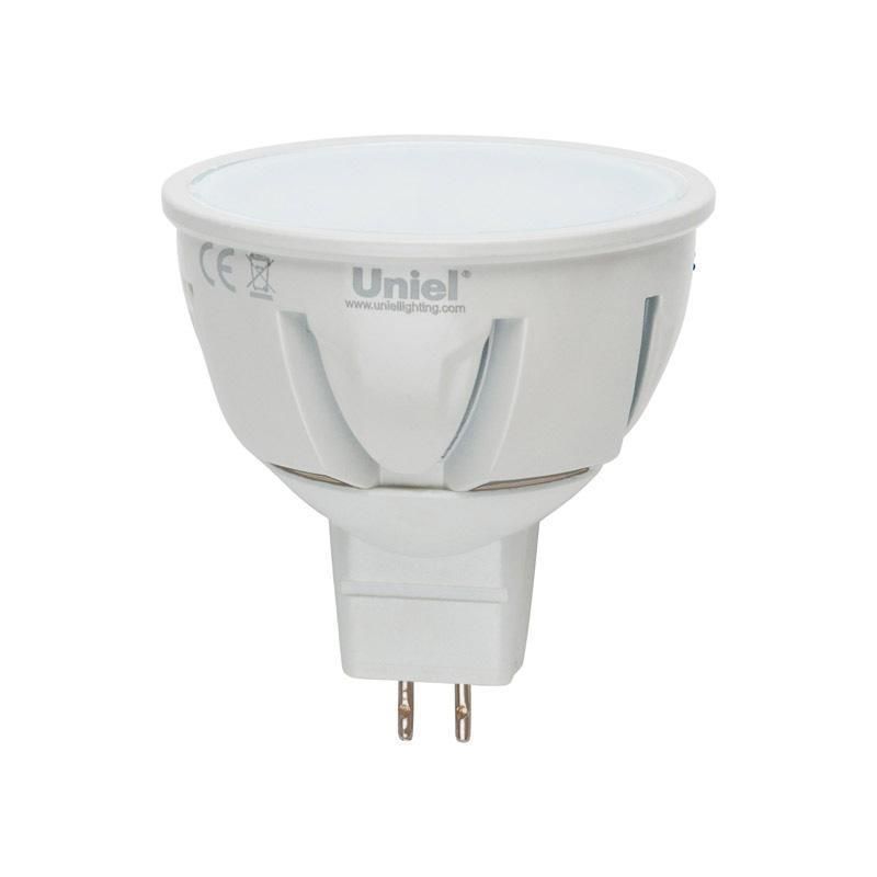 Лампа светодиодная Uniel LED-JCDR-5W/WW/GU5.3/FR/DIM PLP01WH картон