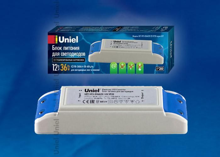 Блок питания для светодиодов (10592) Uniel UET-VPJ-036A20