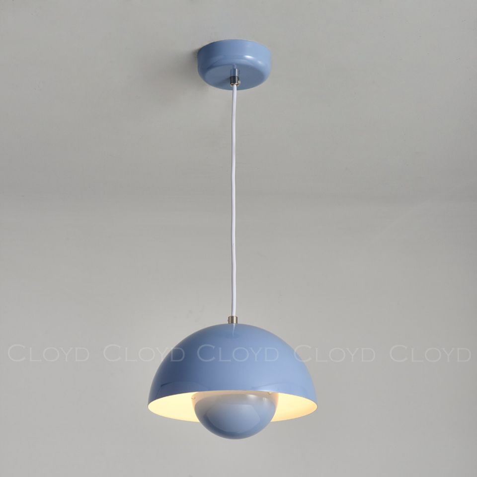 Подвесной светильник Cloyd ERMA-B P1 / Ø23 см - голубой (арт.11396)