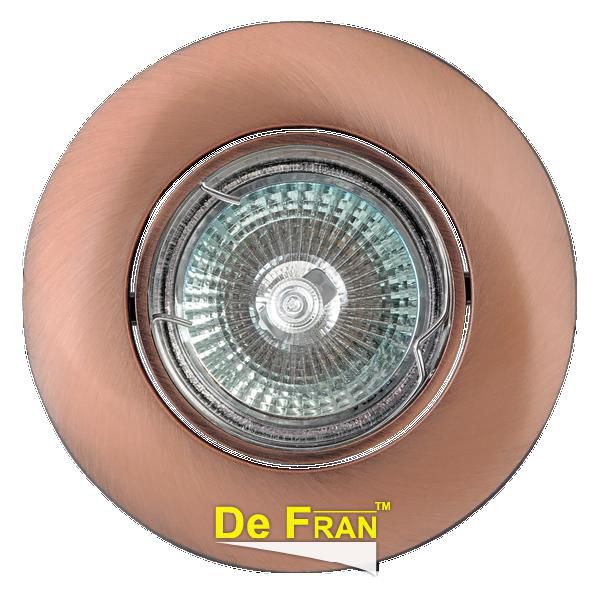 Точечный светильник De Fran FT 203 RAB "Поворотный в центре" медь MR16 1 x 50 вт