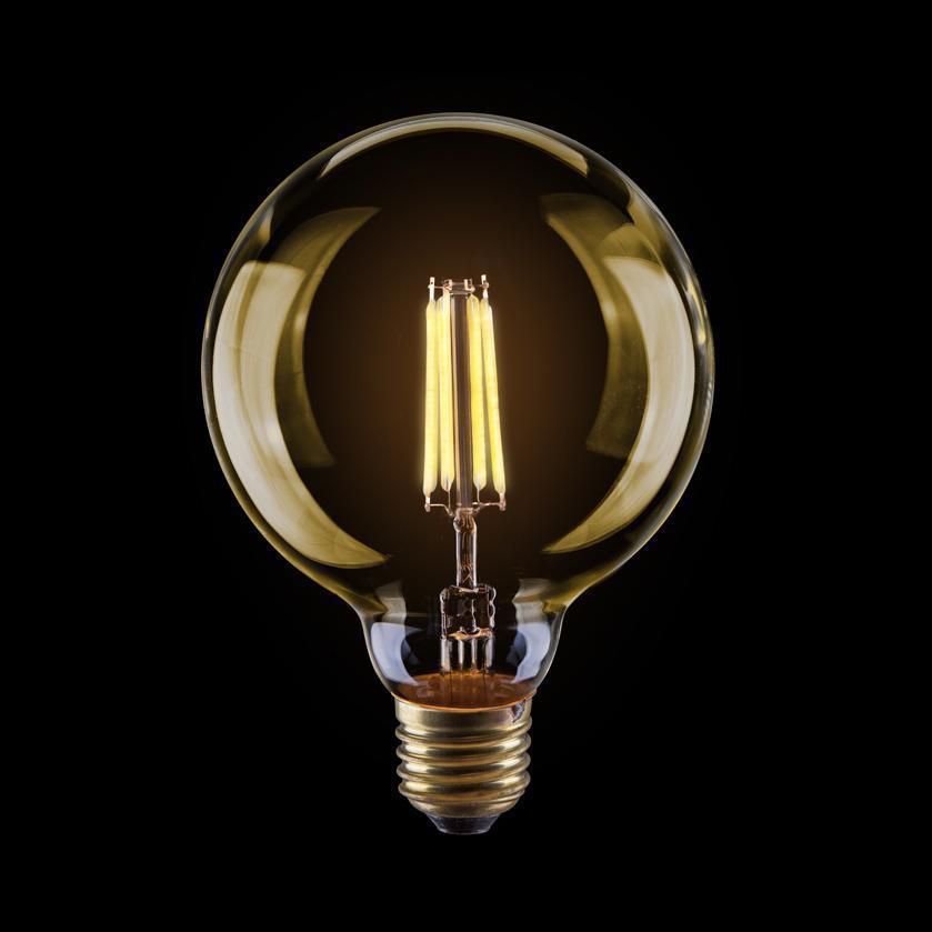  Voltega Лампа светодиодная филаментная E27 4W 2800К золотая VG10-G95Gwarm4W 7013