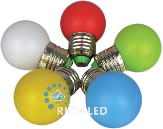  Rich LED Лампа для Белт-лайта Е27, 1 Вт, d=45 мм, RGB