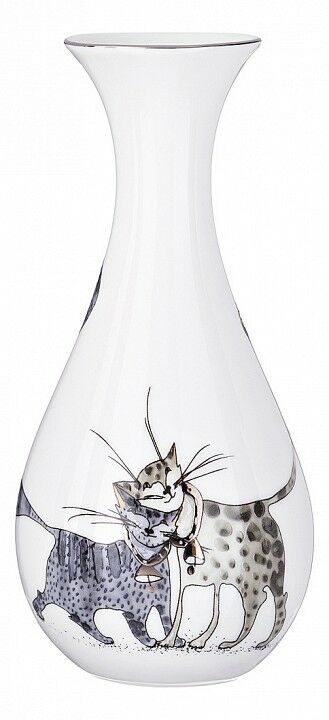  Lefard Ваза настольная (5.5х17 см) Котики 264-860