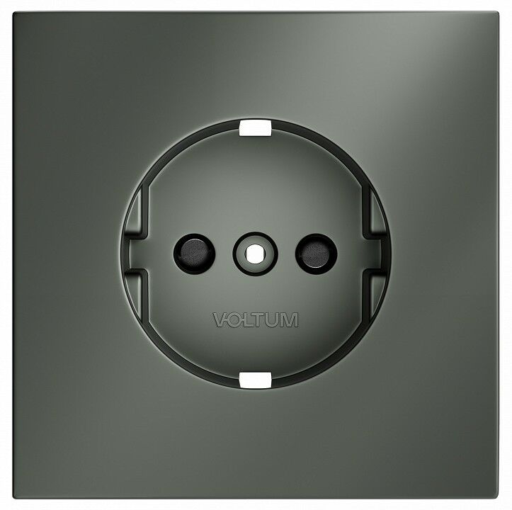 Накладка для розетки с заземлением и со шторками Voltum S70 VLS000706