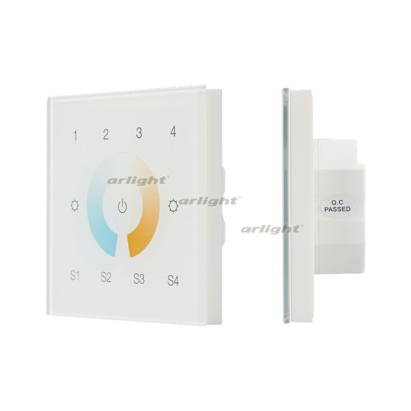  Arlight Сенсорная панель DALI-901-11-4G-4SC-MIX-DT8-IN White (BUS/230V) (INTELLIGENT ARLIGHT, IP20 Пластик, 3 года)