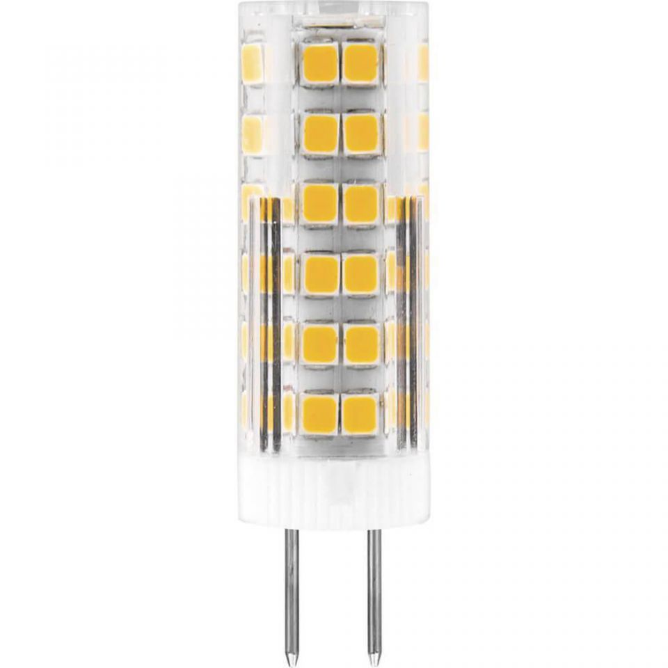 Лампа светодиодная Feron G4 7W 6400K Прямосторонняя Матовая LB-433 25865