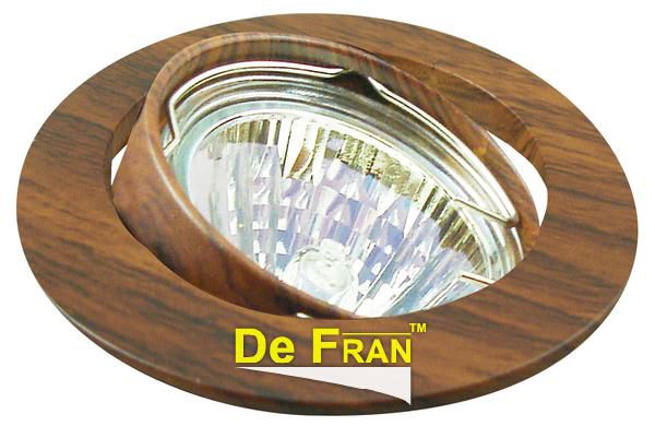 Точечный светильник De Fran FT 211 b темное дерево MR16 1 x 50 вт
