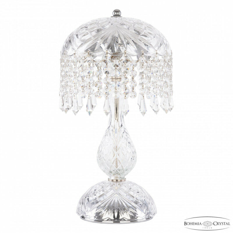 Настольная лампа декоративная Bohemia Ivele Crystal 1478 14781L1/22 Ni Drops