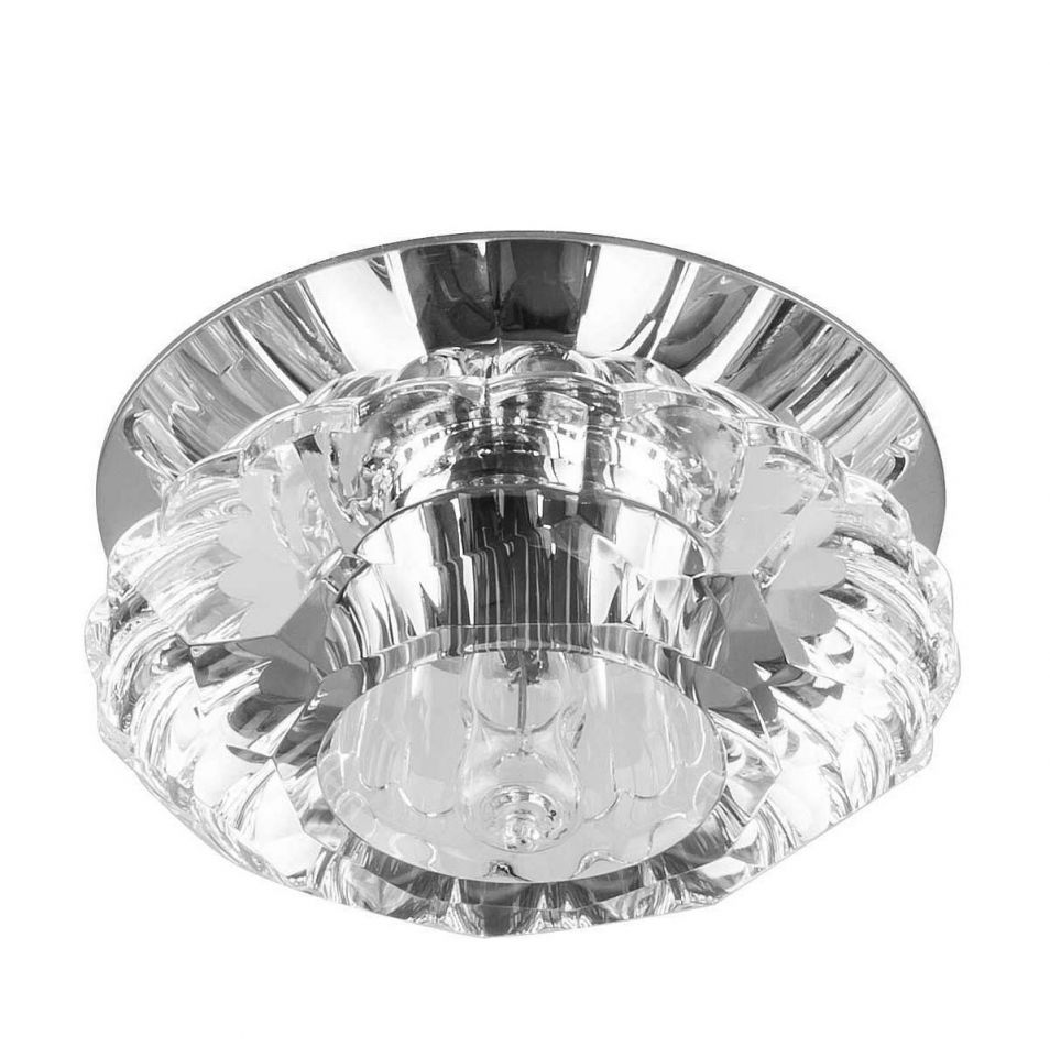Точечный светильник Feron 18870 JD89 G9 хром/прозрачный/стекло