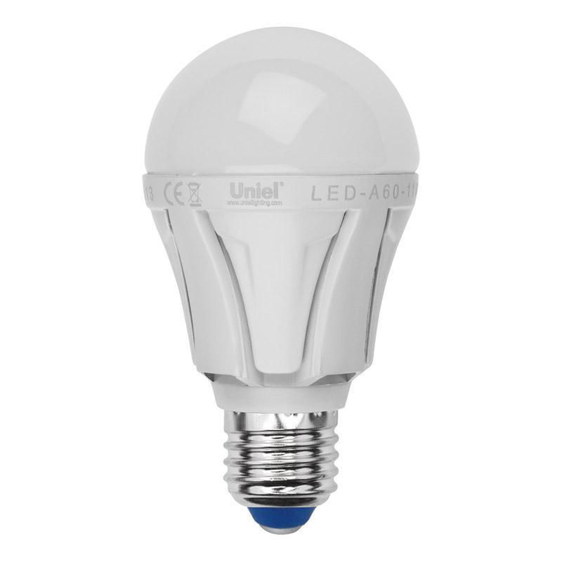  Uniel Лампа светодиодная (08128) E27 11W 4500K матовая LED-A60-11W/NW/E27/FR ALM01WH